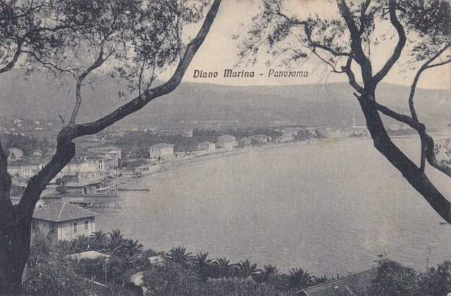 Bollo 15 Cent. Su Diano Marina Panorama Anni '30 3--32