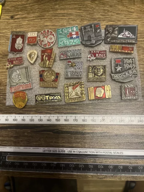 Vintage Communist Military & Political Badge Collection