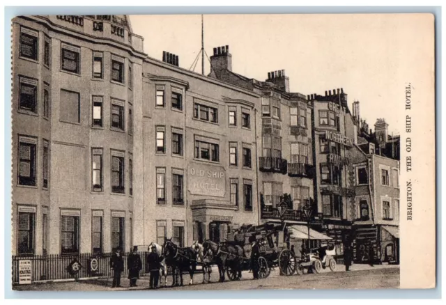 Brighton Sussex England Postcard The Old Ship Hotel c1910 Antique Unposted