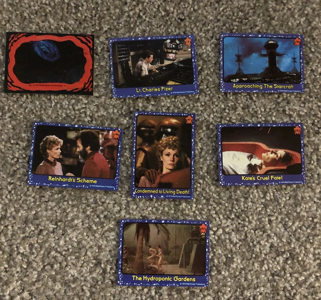VINTAGE &THE BLACK Hole" Trading Cards 1979 Disney Lot of 7 1.00