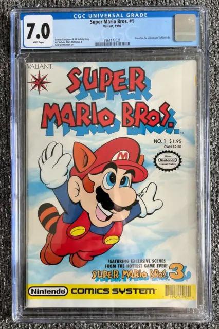 Super Mario Bros. #1 - CGC 7.0 (Valiant 1990) Nintendo Comics
