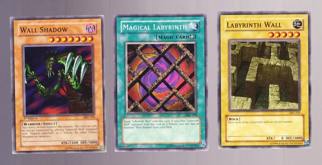 YUGIOH WALL SHADOW + Labyrinth Wall + Magical Labyrinth + Labyrinth Tank Nm  Srl $6.50 - PicClick