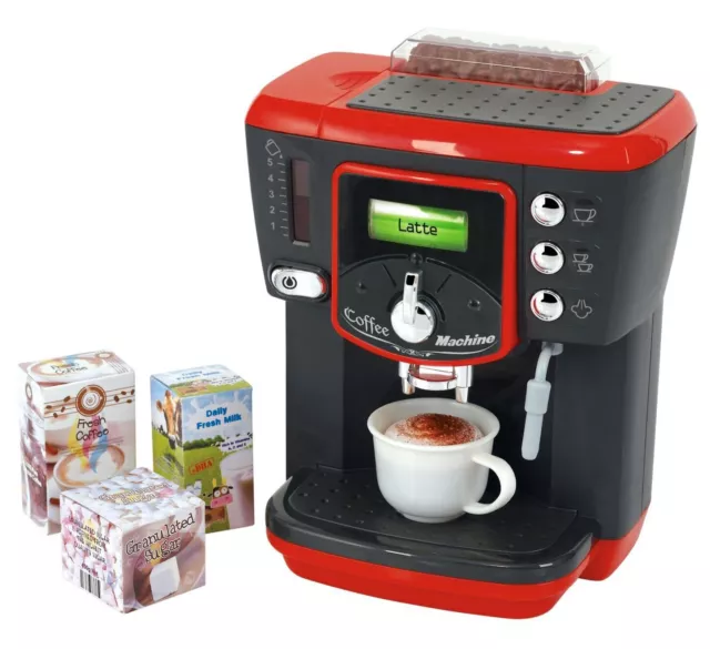 Playgo Kaffeemaschine Deluxe Espressomaschine für die Spielküche schwarz 268034