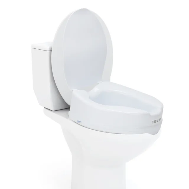Toilettensitzerhöhung WC Hilfe 10 cm Toilettensitz Erhöhung Erhöhung mit Deckel