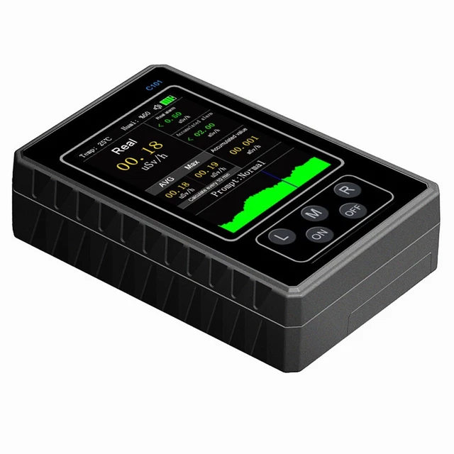 Contatore Geiger Professionale Bekasa - Rilevatore Radiazioni Beta Gamma X, Schermo TFT, Ricaricabile, Portatile