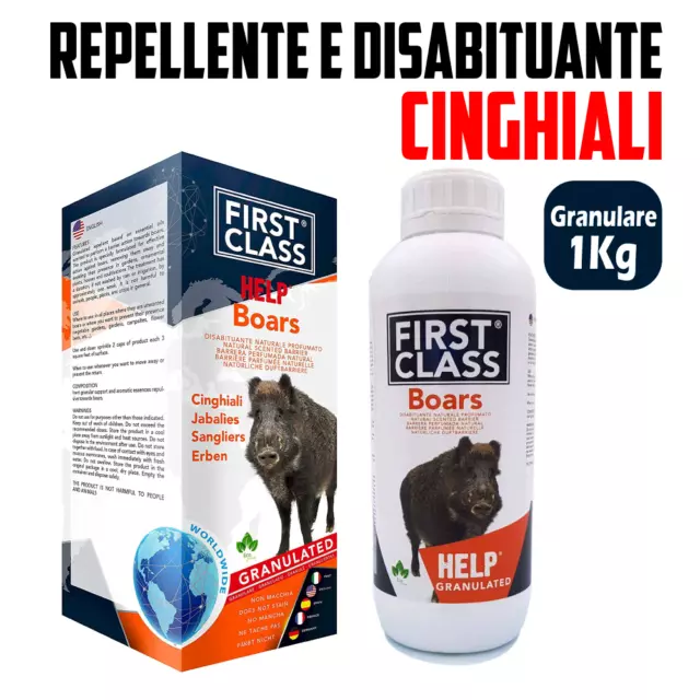 Disabituante e Repellente Dissuasore Naturale per CINGHIALI in GRANULARE 1 kG