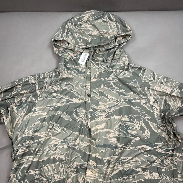 US Military Jacket Mens Medium Green Tiger Stripe Camo USAF Improved Rainsuit