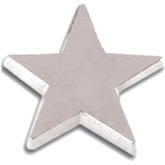 Schools Badge, Flat Silver Star School Awards Badge Available In 3 Colours (GW)