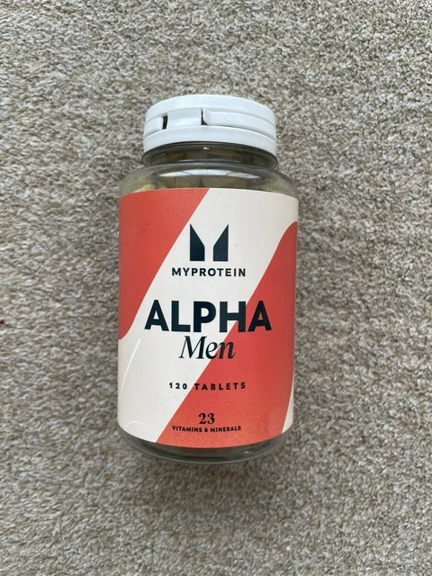 MYPROTEIN ALPHA MEN Multivitamin 120 Tablets Sealed 23 Vitamins myprotein-alpha-men-multivitamin-120-tablets-sealed-23-vitamins