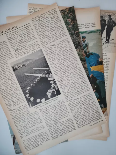 US Soldiers Vietnam R&R Japan Color Photos Original 1967 Article Time 4pg