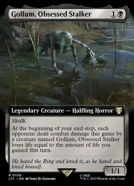 Gollum, Patient Plotter In Foil! MTG Magic The Gathering NM!