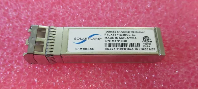 Solarflare SFM10G-SR 10G 300m 850nm SFP+ Optical Transceiver FTLX8571D3BCL-SL