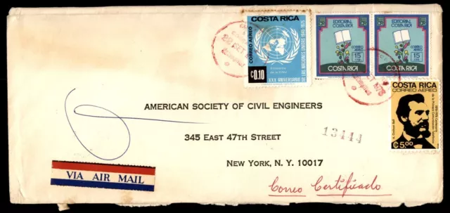 Par de Libros Mayfairstamps Costa Rica 1976 a Nueva York ONU Cubierta aaj_31963