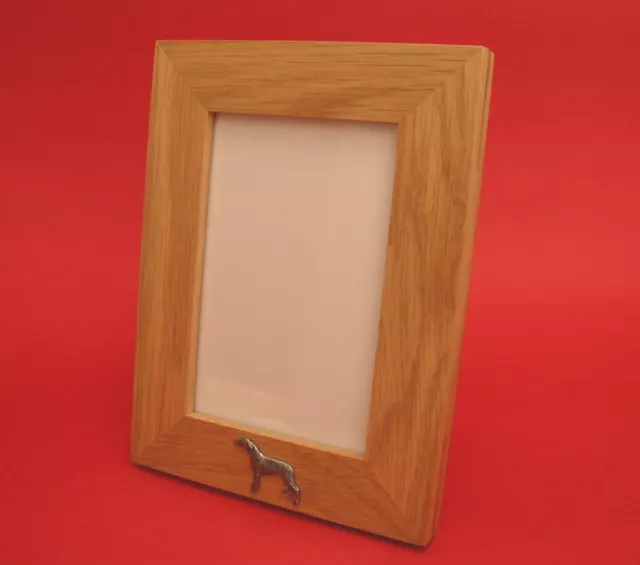 Greyhound Motif Real Oak 6 x 4 Picture Photo Frame Portrait Great Gift