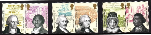 GB 2007 SG2728-SG2733 Abolition Of Slavery - unmounted mint set of 6
