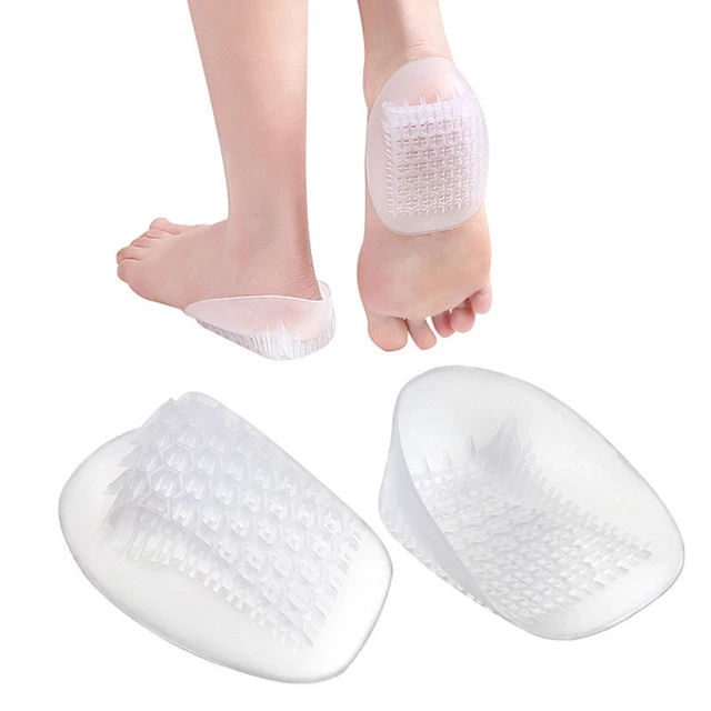 Tazas de tacón de gel de alta resistencia inserto de cojín para absorción de impactos ¡1 par regular!