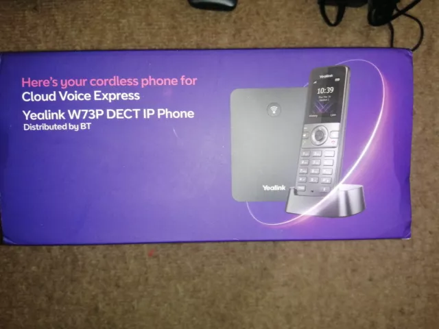 NEW BT Yealink W73P DECT IP Cordless Phone for Cloud Voice Express.