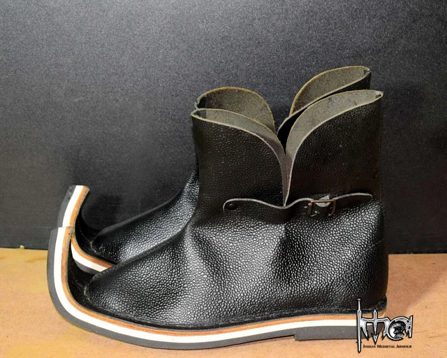 Poulanies médiévales de la Renaissance Chaussures de GN Costume de bottes...