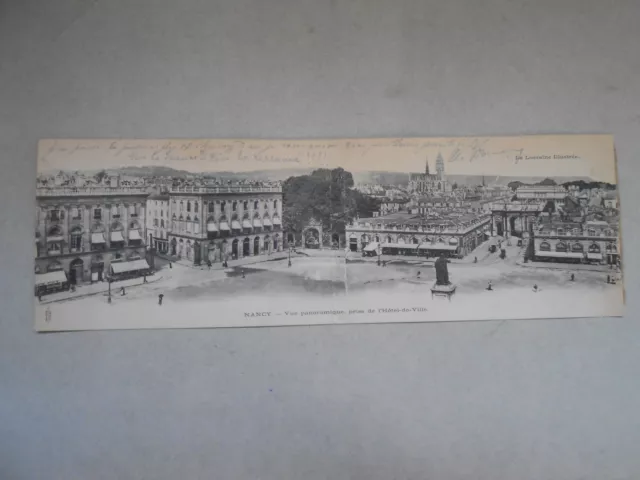1904 panorama postcard nancy hotel de ville panoramic lorraine