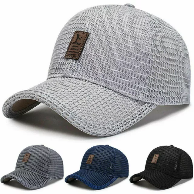 Trucker Hat Plain Mesh Back Solid Snapback Baseball Cap Visor Blank Hats  Caps
