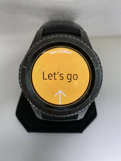 Samsung Gear S3 Frontier 46mm R760 Bluetooth Smartwatch Black FAIR Condition 2