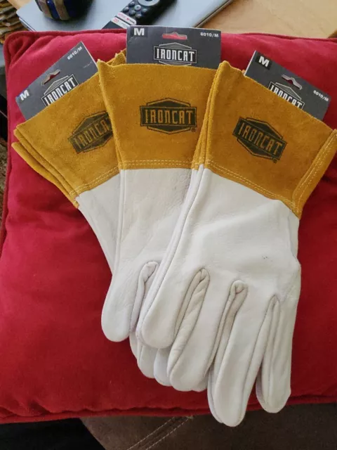 West Chester Ironcat 6010/M Tig/Mig Welding Gloves - 3 PAIR - Medium ONLY