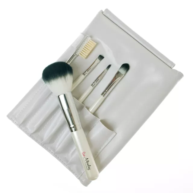 De Luxe " Pro Outils " Cosmétique 5 Pièce Maquillage Brosse Set Par Sue Moxley 2