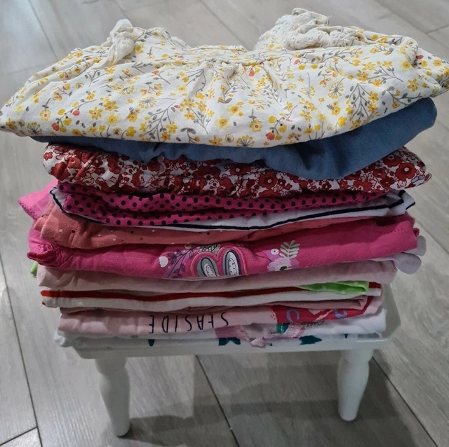 Baby Girl 3-6 Summer Bundle Dresses Tops Leggi S F&F Primark Etc
