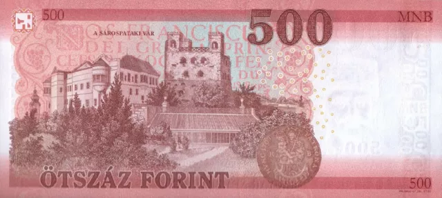 HUNGARY 500 FORINT P-202a 2018 UNC