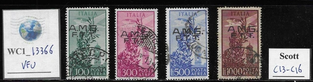 WC1_13366. ITALY: TRIESTE FTT. 1948 CAMPIDOGLIO cplt set. Scott C13-C16. Used.