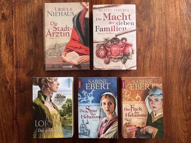 @ TOP! Bücherpaket Buchpaket - 5 Historische Frauen Romane - Ebert, Lorentz etc.