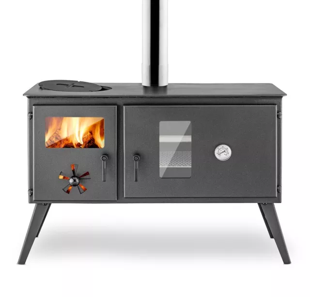 Outdoor-Küchenherd, Holzbackofen "Traudel", Gartenkamin, Zeltofen, Pizza-Ofen,