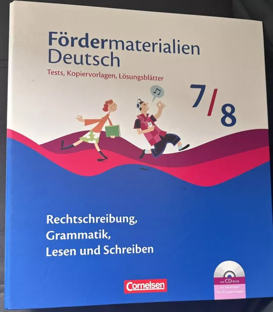 Fördermaterialien Deutsch 7/8 Schuljahr-Tests, Kopiervorlagen und  CD-ROM