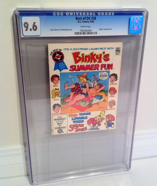 Best Of DC Blue Ribbon Digest #28 CGC 9.6 Digest Binky's Summer Fun HTF CGC 1982