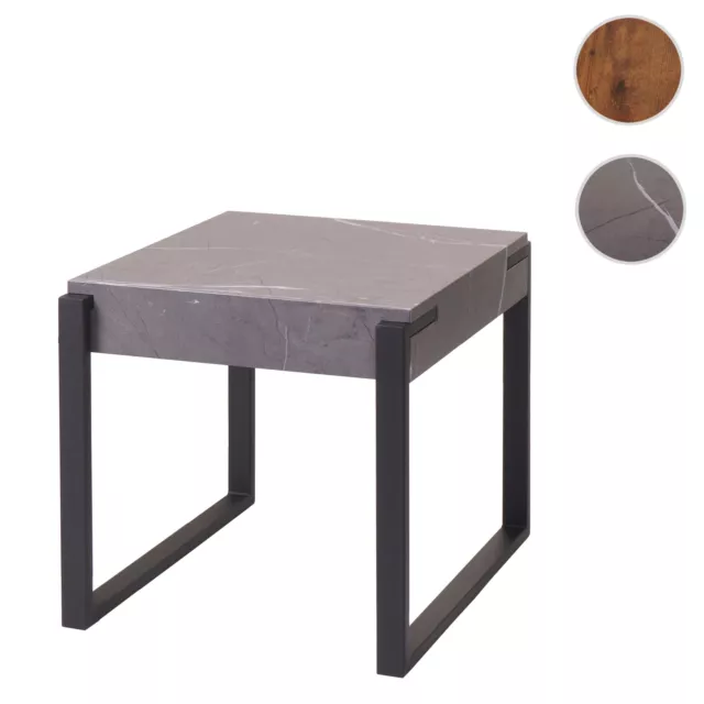 Beistelltisch HWC-L53, Kaffeetisch Loungetisch Couchtisch, Metall 51x50x54cm