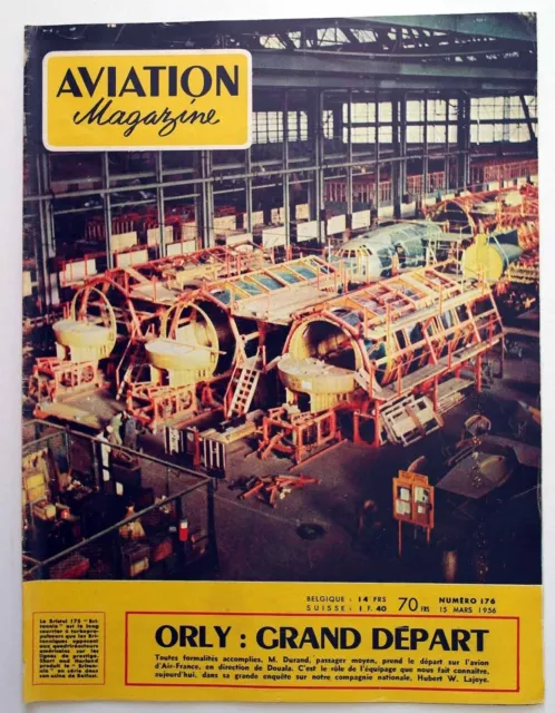 Aviation Magazine n°176 1956 : Les coulisses d'Air France - Edgar Percival P-9