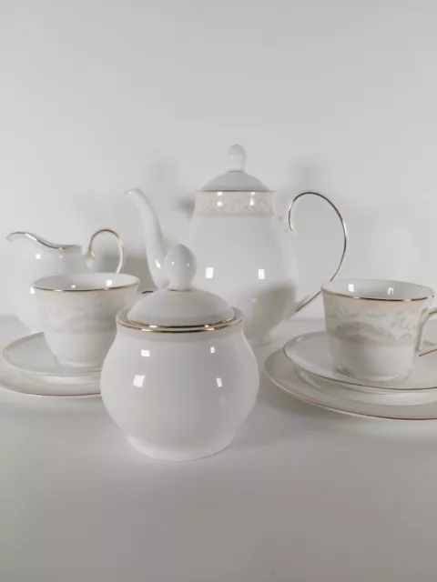 Royal Doulton "Chiffon" Pattern Part Of Tea Set For Two, Dated 2006