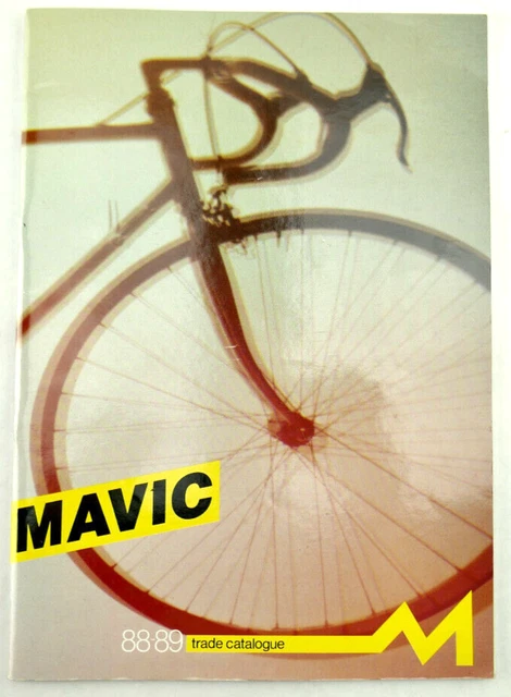 Mavic 1988-89 Catalog SSC Brakes 550 Hubs Disc wheels 850 handlebar stems Rims Mavic 1988-89 Catalog SSC Brakes 550 Hubs Disc wheels 850 handlebar stems Rims