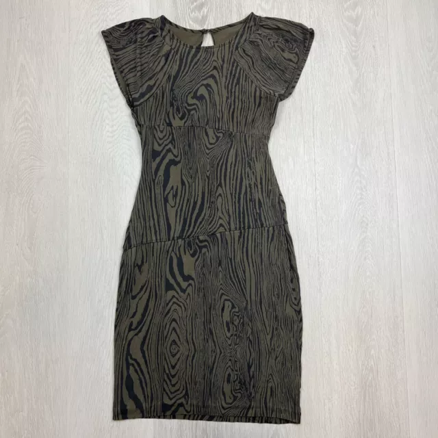 Diane Von Furstenberg Womens Animal Print Silk Dress Size 4