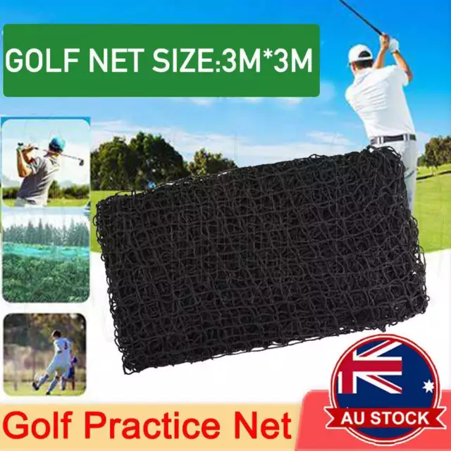 3x3m Golf Practice Net Exercise Training Aid Driving Impact Screen Netting home