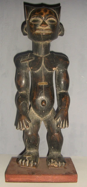 Fang Antique African Sculpture- Fertility-Cm.40-Early 20Th C.