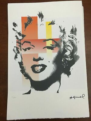 Arche Andy Warhol Lithographie 57 x 38 Arches Timbre Sec Israel Châteaux AN357 