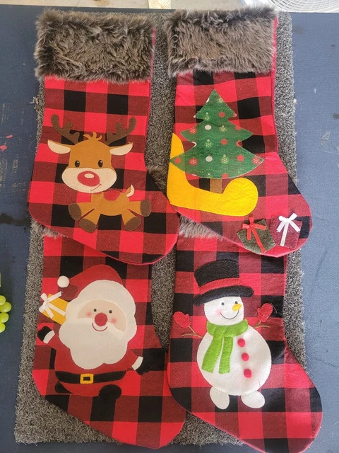 Set 4 Christmas Stockings