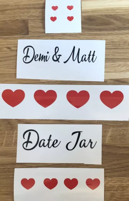 Personalised Save the Date Wedding Stickers