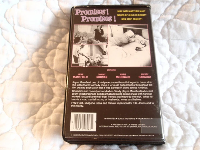 PROMISES! PROMISES! VHS Simitar Clamshell Jayne Mansfield Nude Mickey