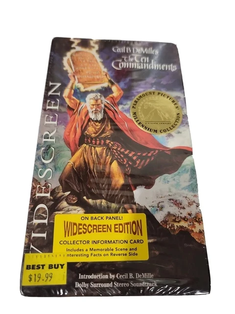 THE TEN COMMANDMENTS (VHS) Cecil B DeMille VHS Factory Sealed Paramount ...