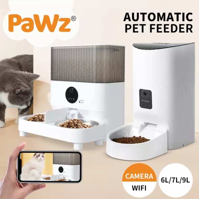 Pawz Auto Pet Feeder Wifi Camera Automatic Cat Dog Smart Food Dispenser App