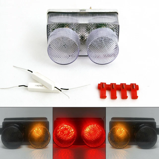 Clear LED Taillight + Turn Signals For Yamaha YZF R1 1998-1999