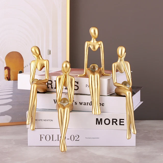 Resin Abstract Man Statues Desktop Ornaments Home Decor for Living Room Bedroom