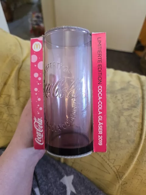 1 Stück McDonalds Coca Cola Glas in pink limited Edition 2019 neu Coca-Cola OVP